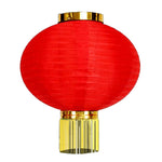 lanterne traditionnelle rouge dorée motifs chinois franges anneaux métalliques nouvelle année chinois decoration festive