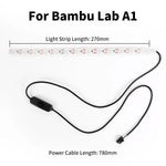 ruban lumineux led blanc moderne clips câble alimentation 256mm led kit quincailleries