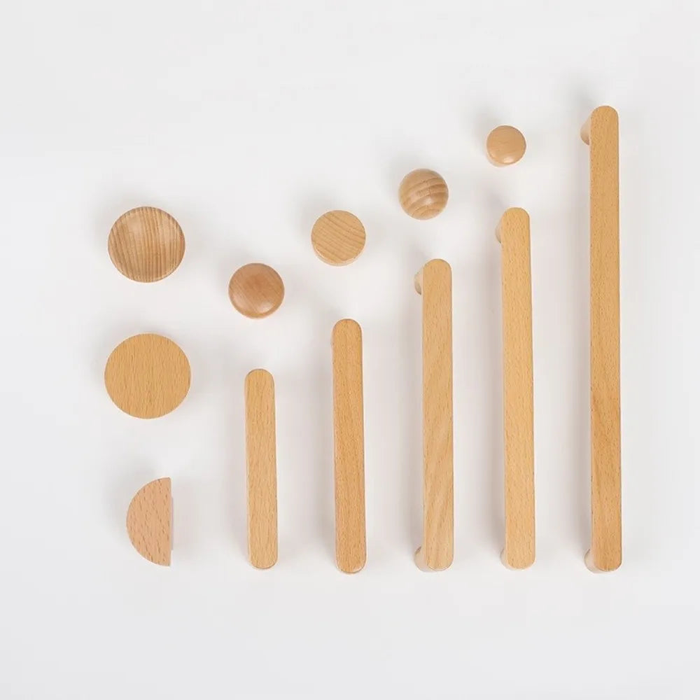 poignées meuble bois naturel brun minimaliste nordique grain arrondi éco designintérieur