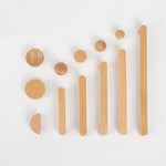 poignées meuble bois naturel brun minimaliste nordique grain arrondi éco designintérieur