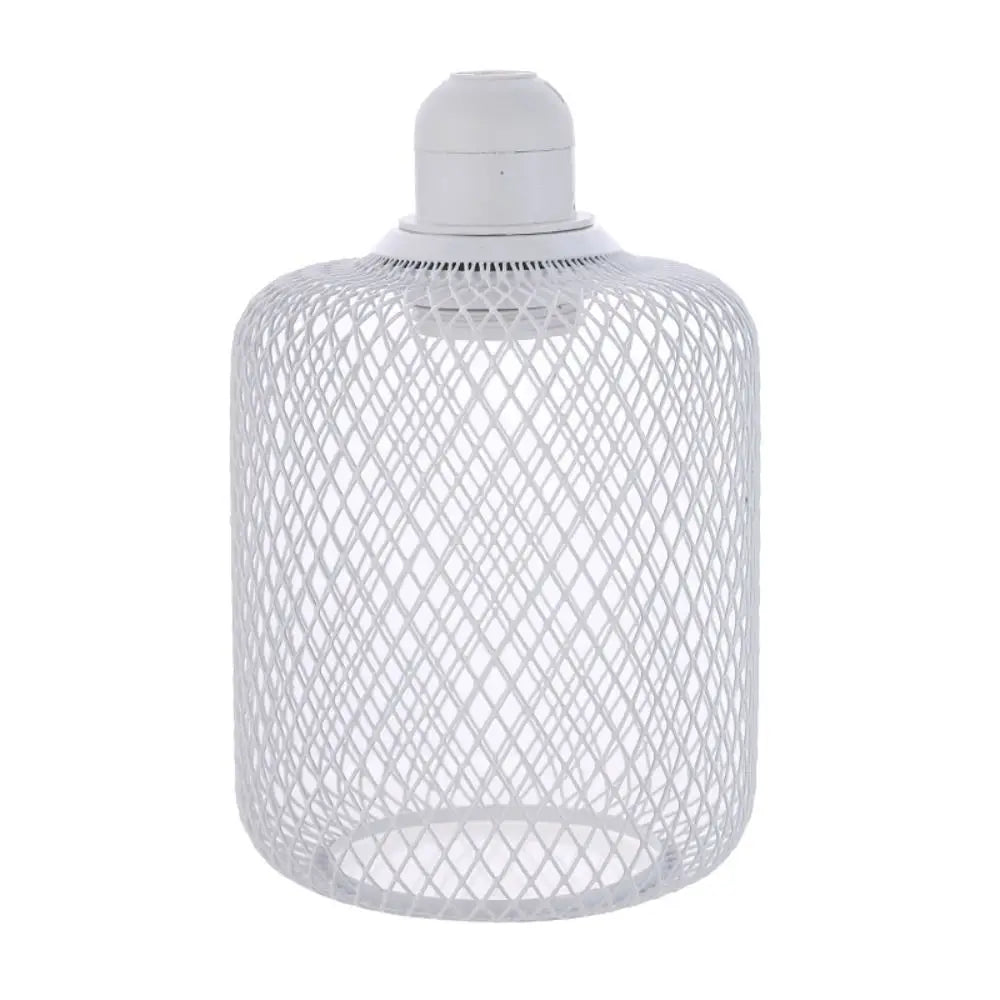 lampe suspendue industrielle filtre ampoule filament noir doré blanc métal maille opacité vintage