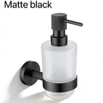 Distributeur savon liquide mural moderne rose gold nickel brossé noir mat blanc matchrome