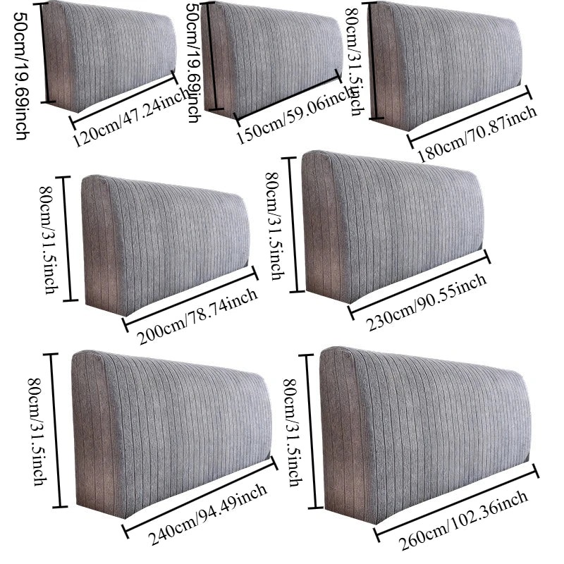 housse tête lit moderne rayures verticales lit double gris beige