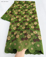 tissu fleuri translucide brodé couleurs gris rouge beige vert olive rose Bordeaux mariage