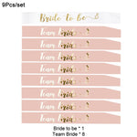 décoration mariage voile bride to be sash team bride bandeau occasion fiançailles fête valentin
