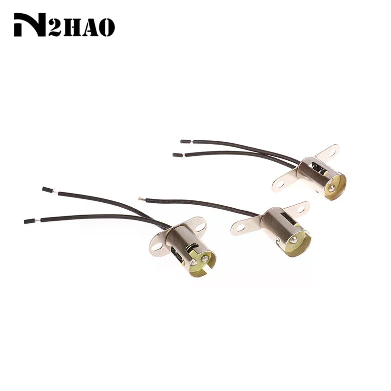 support lampe métal argenté noir industrielle fil électrique douille lampe fixations trou plaque métal