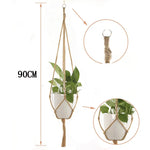 porte plantes suspendus macramé bois boho pots fleurs jardins decoration balcon maison
