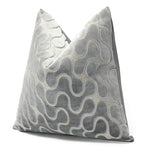 housse coussin velours géométrique contemporain 30x50 45x45 50x50 gris vert doré
