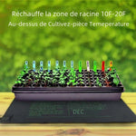 tapis chauffant semences noir clips hydroponie 7w 18w 45w 105w pvc instructions