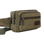 sac banane homme marron clair bleu marine vert kaki noir toile durable vintage pratique
