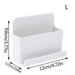 support télécommande blanc adhésif moderne minimaliste rangement télévision salle séjour