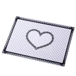 tapis poignet silicone nail art pois cœur dentelle rose noir violet magenta