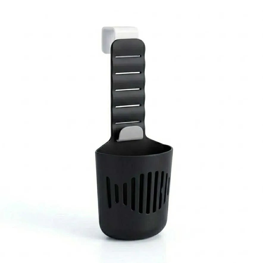 brosse toilette bleu noir crochets ajustables texture lisse moderne pratique