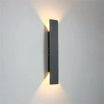 lampe murale moderne noire étanche 18w ip65 led 85265v ip65