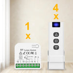 module rideau rf blanc moderne interrupteur mural motorisation rideau commutation télécommande automatique stores roulants