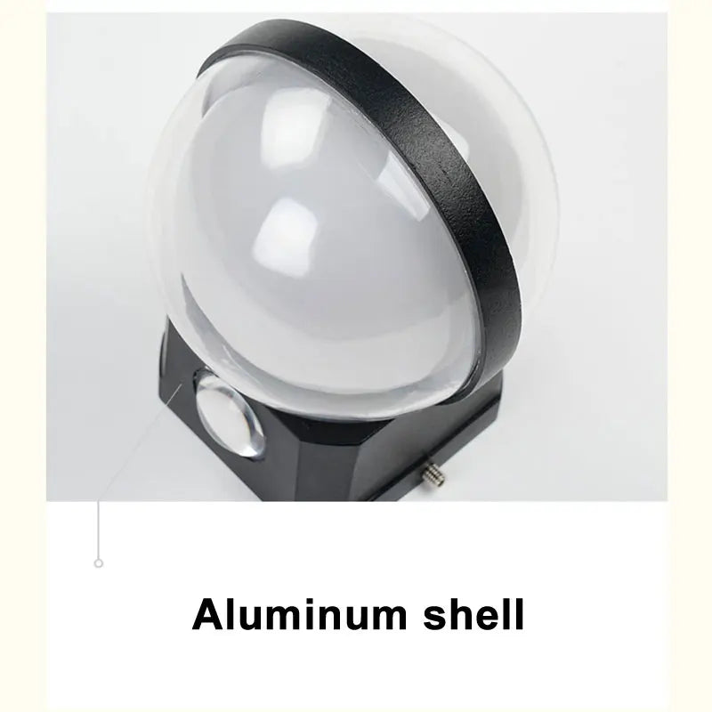 lampe murale led moderne noire blanche ip65 mur fixe aluminium hydrofuge