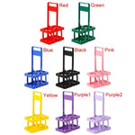 porte verres pliables multifonctions modernes compartiments verres noir rouge vert bleu rose jaune violet