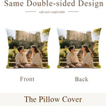 coussin personnalisable moderne oiseaux zip invisible blanc 12 16 18 20 22 24 26