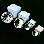 décoration intérieure diamant artificiel verre transparent facets brillantes moderne box cadeau