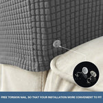 protège mains fauteuil moderne gris bleu rouge marron texture tissée lavable machine eyelets