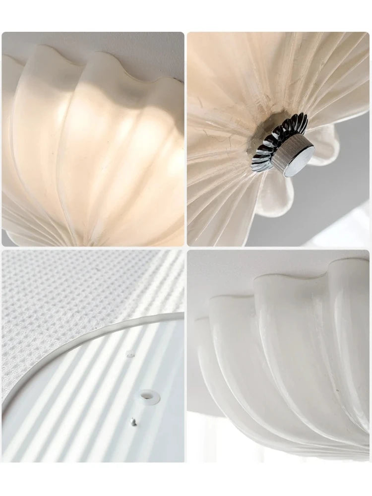 lampe moderne blanc crème rayures horizontales opacité led facile chambre