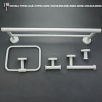 porte serviettes blanc moderne adhésif set accessoires salle bain papier toilette brosse dents