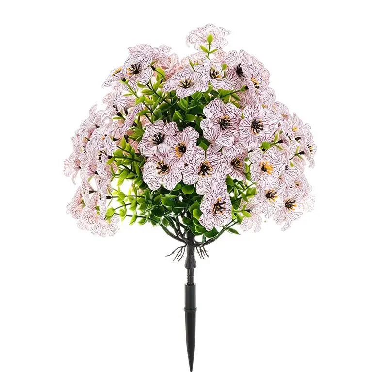 décoration intérieure moderne bouquet artificiel violet rose rouge jaune fleurs polyester piquet simple