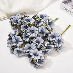 bouquet fleurs artificielles violet rose anniversaire mariage décoration intérieure scrapbooking boîte cadeau minimaliste