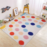 tapis éducatif alphabet animal chiffres moderne coloré enfants salon chambre bleu rouge orange vert