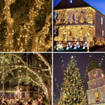 guirlande lumineuse solaire imperméable ip65 20 led jaunes modes facile sans câblage nécessaire