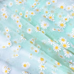 tulle polyester marguerites blancs motifs féminins costumes robes accessoires mariage transparent