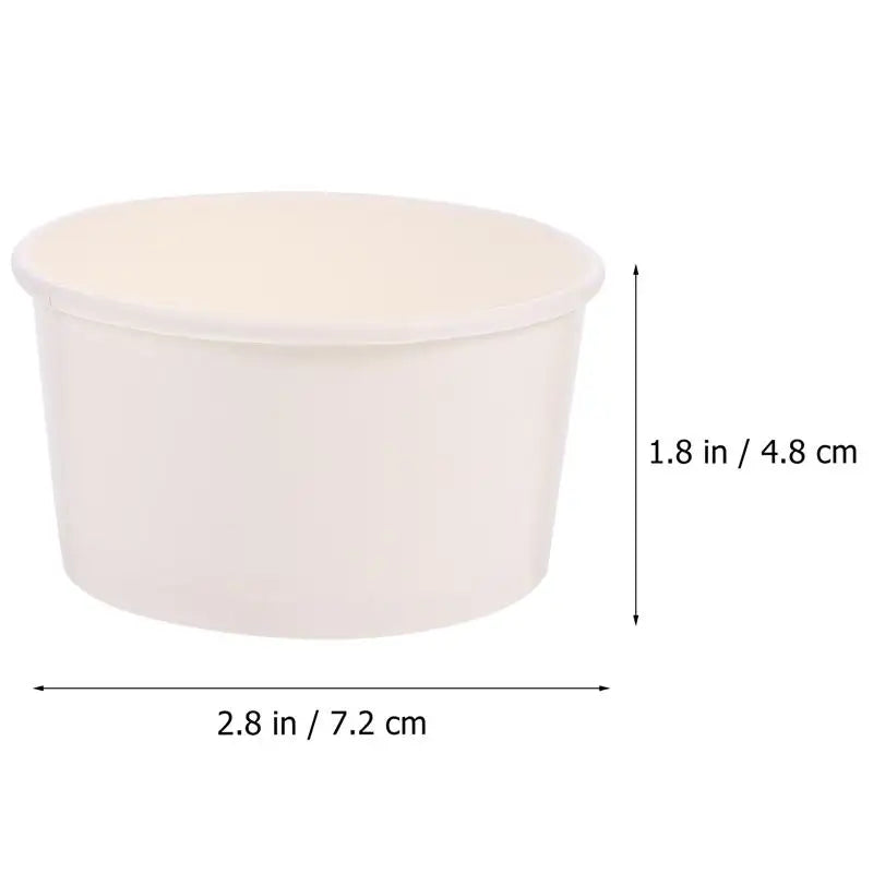 gobelets papier dessert jetables pots ice cream yaourt gâteau mousse pudding petits blancs festifs