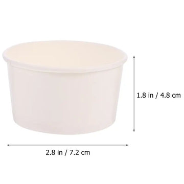 gobelets papier dessert jetables pots ice cream yaourt gâteau mousse pudding petits blancs festifs