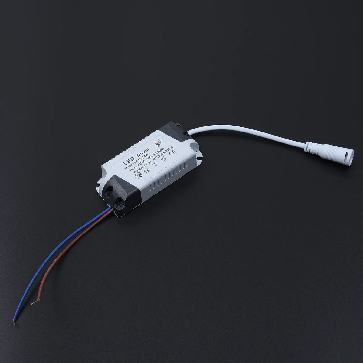 driver led alimentation électrique étanche 24w 90 265v blanc gris moderne certification