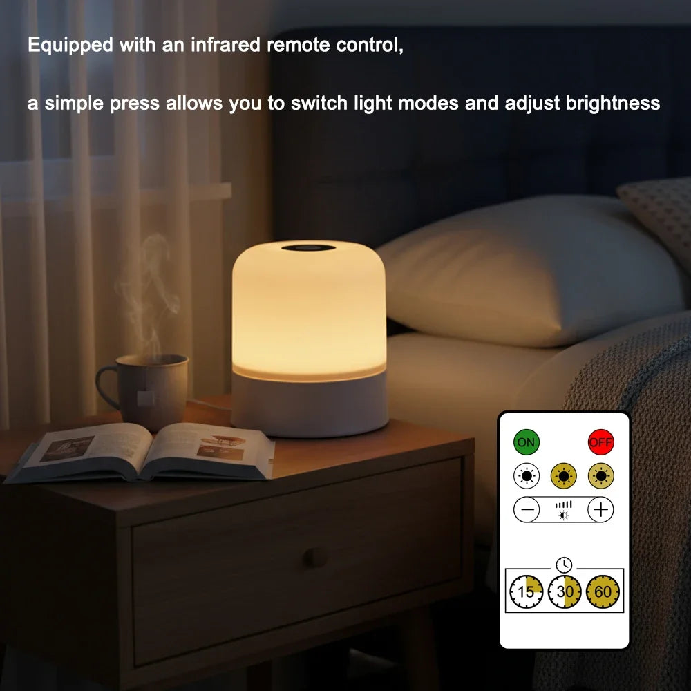lampe chevet tactile rechargeable led moderne blanc mat 5v 850ml intégrée télécommandeversibleurgence