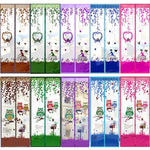 rideau porte anti moustiques motifs animaux clips magnétiques violet vert bleu moderne décoratif