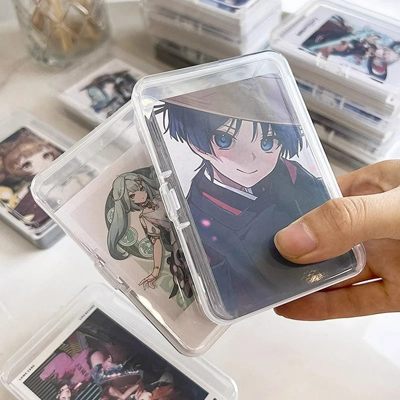 Boîte de rangement transparente pour cartes de jeu