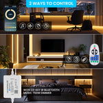contrôleur led wifi bluetooth rf télécommande prise électrique moderne certifié ul cqc cem fcc