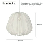 suspension lumineuse moderne blanc crème rayures verticales 300mm 495mm 550mm 470mm