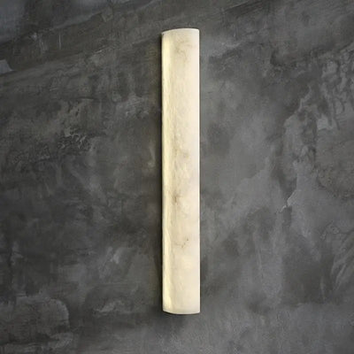 Applique murale LED en marbre naturel pour escalier blanc