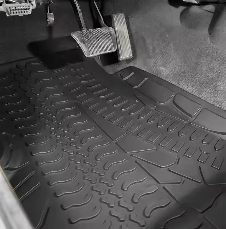 tapis sol voiture noir antidérapant insonorisé waterproof jeep wrangler tj 1997 2006 large surround