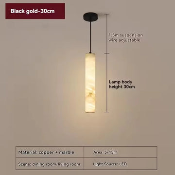 lampe suspendue moderne marbre blanc beige luminaire salon chambre salle bain