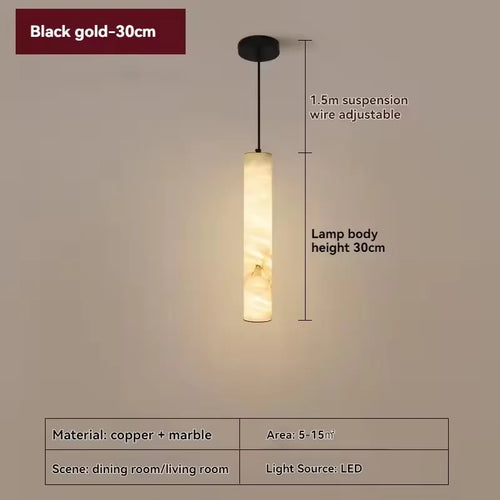 lampe suspendue moderne marbre blanc beige luminaire salon chambre salle bain