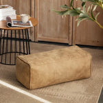 coussin assise velours cuir marron beige gris moderne confortable sans rembourrage zip couture