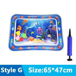 tapis jeu d'eau chat pompe motif marin poisson lit gonflable interactif