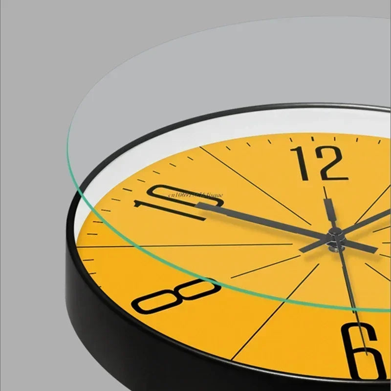horloge murale numérique quartz visage unique cadre doré transparent minimaliste chambre salon decoration