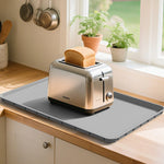 tapis protection appareils ménagers silicone noir moderne sans adhésif 47cm 28cm
