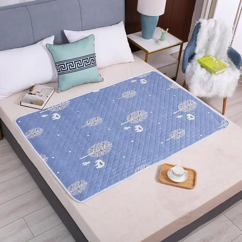 tapis absorbant enfant motif dessins animés moderne rose clair vert clair bleu clair 70cm