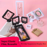 boîtes présentation transparentes modernes bijoux noir blanc plastique 20 pièces organiser bijoux bagues bracelets