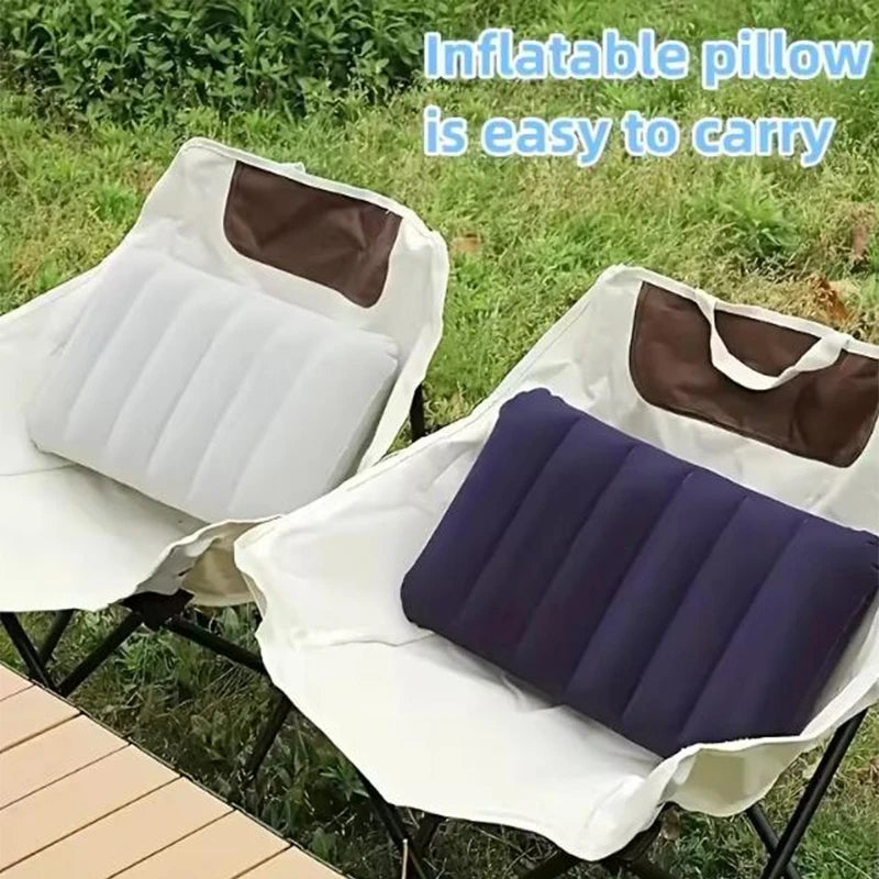 coussin gonflable portable cou coloré fibre pvc moderne imperméable extérieur camping voyage